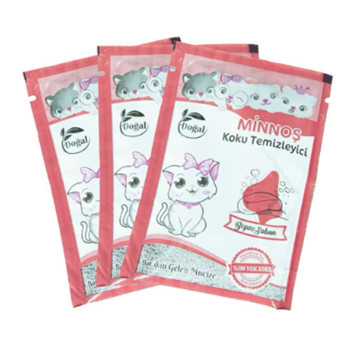 Minnoş Kedi Kumu Koku Giderici Beyaz Sabunlu 25 Gr 20li
