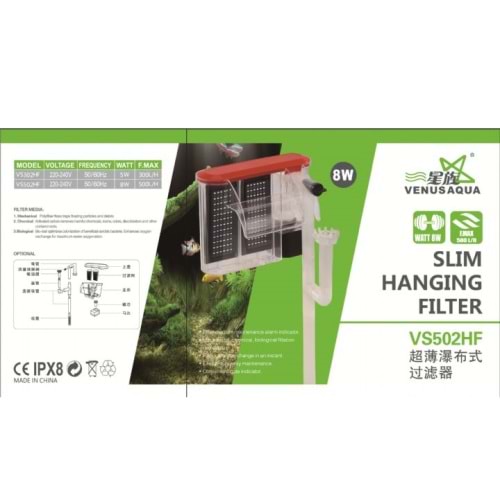 VS-502HF Venusaqua Şelale Filtre 500 Lt.