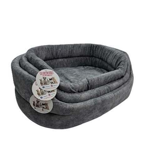 Comfort Üçlü Set Gri Yatak 23x41x63