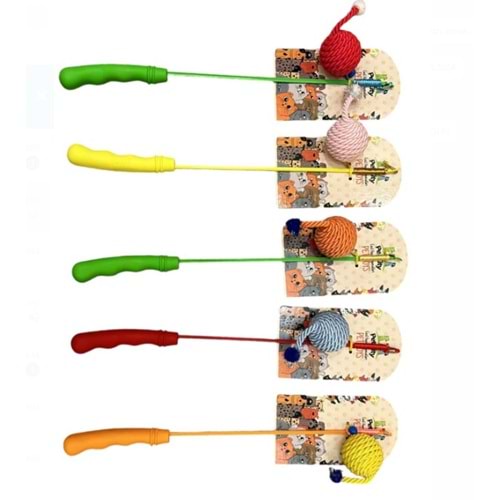 Pet City İp Sargılı Top Kedi Oltası