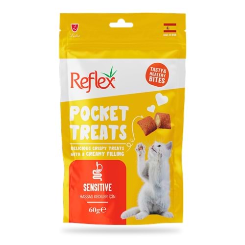 Reflex Pocket Treats Hassas Kediler İçin Kedi Ödül Maması 60 Gr 10lu