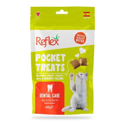 Reflex Pocket Treats Ağız ve Diş Sağlığı İçin Kedi Ödül Maması 60 Gr 10lu
