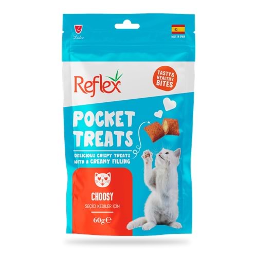 Reflex Pocket Treats / Seçiçi Kediler İçin Kedi Ödül Maması 60 Gr 10lu
