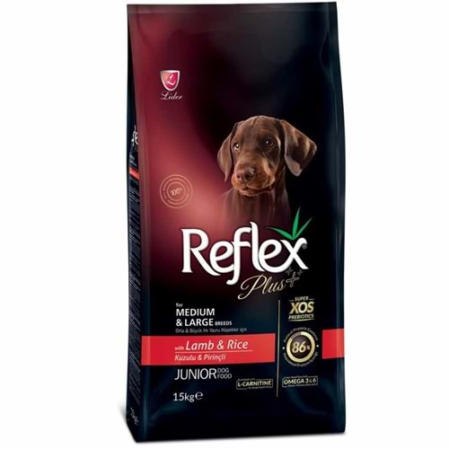 Reflex Plus Kuzulu Orta ve Büyük Irk Yavru Köpek Maması 3 Kg