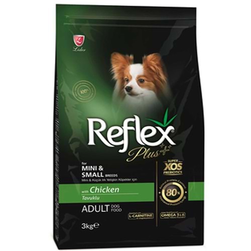 Reflex Plus Adult Tavuklu Küçük Irk Yetişkin Köpek Maması 3 KG