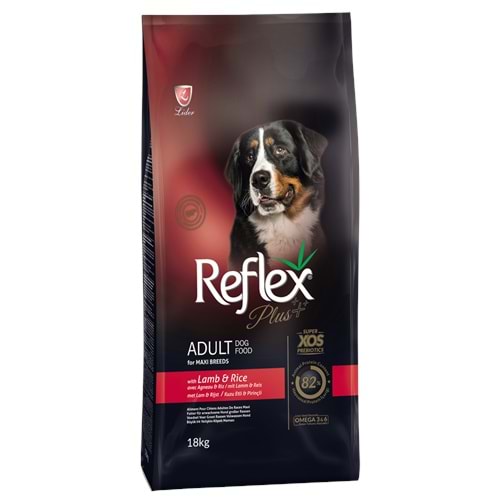 Reflex Plus Kuzu Etli Büyük Irk Köpek Maması 18 Kg
