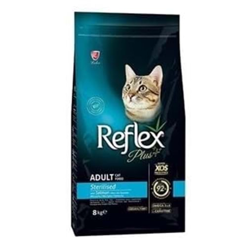 Reflex Plus Somonlu Kısırlaştırılmış Yetişkin Kedi Maması 8 kg