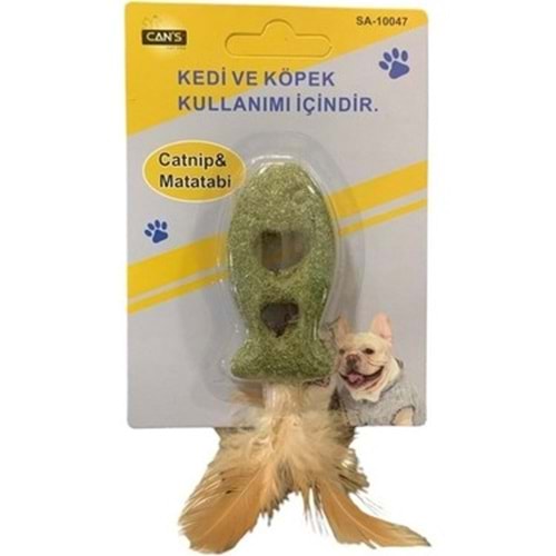 Cans Catnip & Matatabi Balık Oyuncak 15 x 3.5 cm