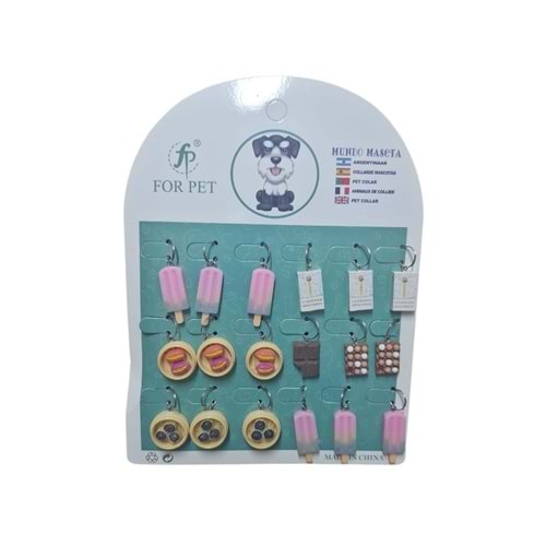 Kedi Köpek Kolye Tasma Charm Aksesuar CWSP088