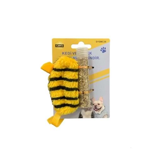 Cans Catnip Koyulan Arı Oyuncak 8.5 x 4.5 cm