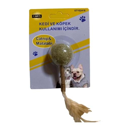 Cans Catnip & Matatabi Toplu Tüylü Oyuncak 15 x 3 cm