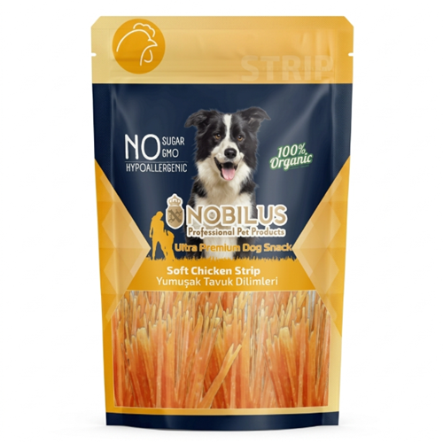 Nobilus Yumuşak Tavuk Dilim Köpek Ödülü 80 Gr