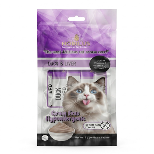 Nobilus Ördek & Ciğerli Kedi Krema Ödülü 5x15 Gr