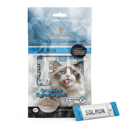 Nobilus Somonlu Kedi Krema Ödülü 5x15 Gr
