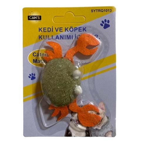 Cans Catnip & Matatabi Yengeç Oyuncak 10 x 6 cm