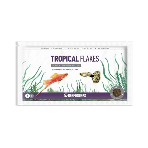 Reeflowers Tropical Flakes Balık Yemi 6 Gr
