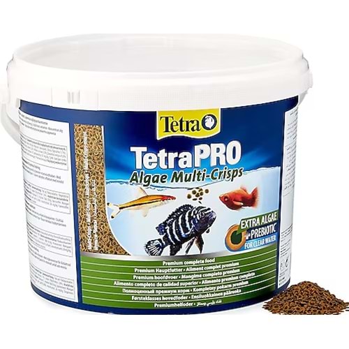 Tetra Pro Algae Multi-Crisps 10 lt/1.9 kg Cips Balık Yemi