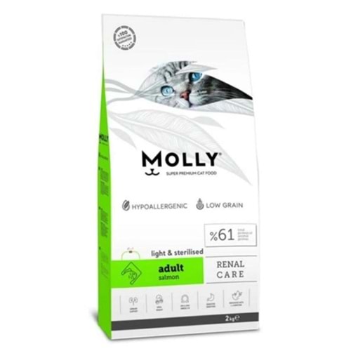 Molly Kısırlaştırılmış Somonlu Kedi Maması 2 Kg
