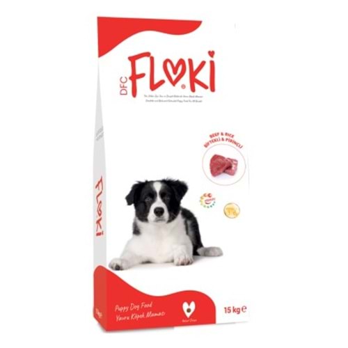 Floki Puppy Biftekli Köpek Maması 15 Kg