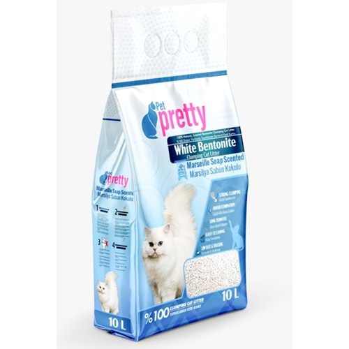 Pet Pretty Kedi Kumu Marseille Sabunlu İnce 10 Lt.