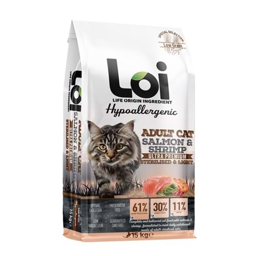 Loi Kısırlaştırılmış Somonlu Yetişkin Kedi Maması 15 Kg