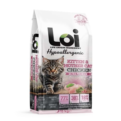 Loi Tavuklu Yavru Kedi Maması 15 Kg