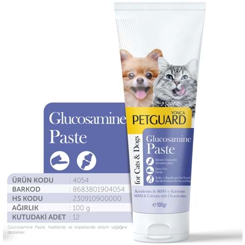 Petguard Glukozamin Malt Plus 100 Gr