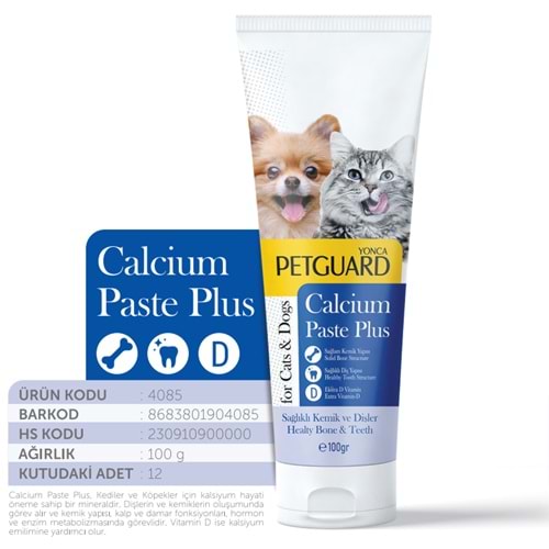 Petguard Kalsiyum Past Plus Malt 100 Gr