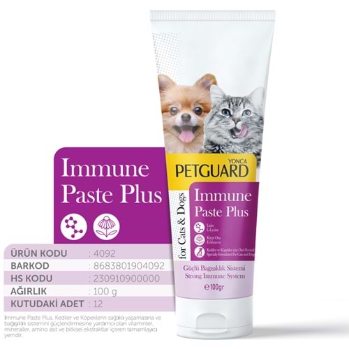 Petguard Immune Past Plus Malt 100 Gr