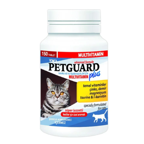 Petguard Kedi Multivitamin Plus 150 Tablet