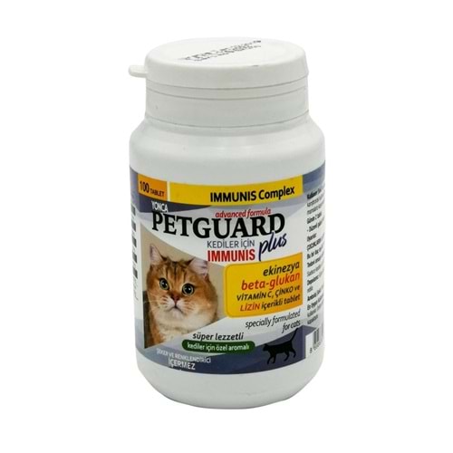 Petguard Kedi Immunis Plus 100 Tablet