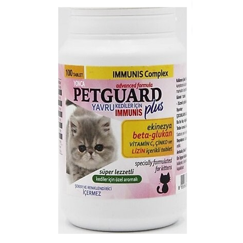 Petguard Plus Immunis Yavru Kediler için 100 Tablet