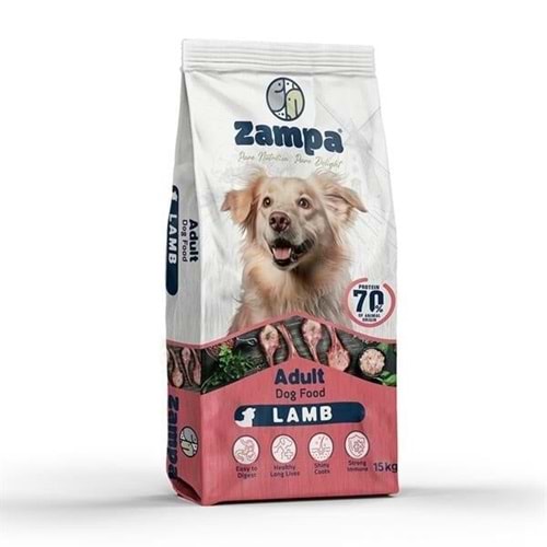 Zampa Kuzu Etli ve Pirinçli Yetişkin Köpek Maması 15 Kg