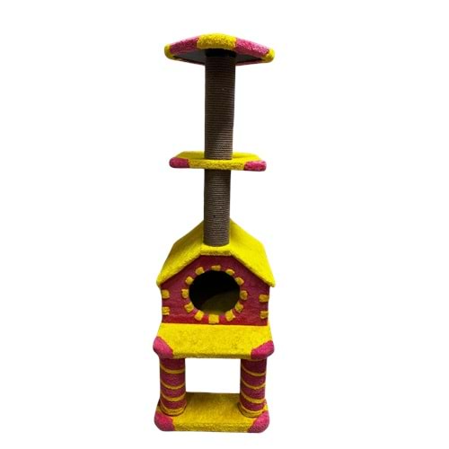 Çok Katlı Tırmalama Kedi Evi