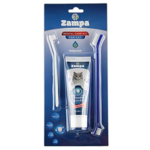 Zampa Kediler için Diş Fırçalama Seti 22 cm - 70gr