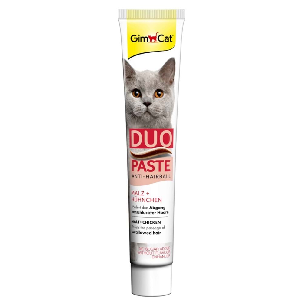 GimCat Duo Anti-Hairball & Tavuklu Malt Paste 50 gr