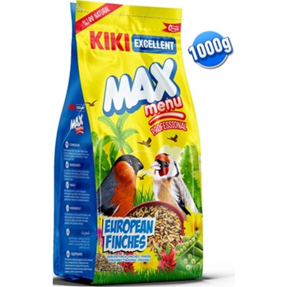 Kiki Excellent Avrupalı Finch Yemi 1000 Gr 8li