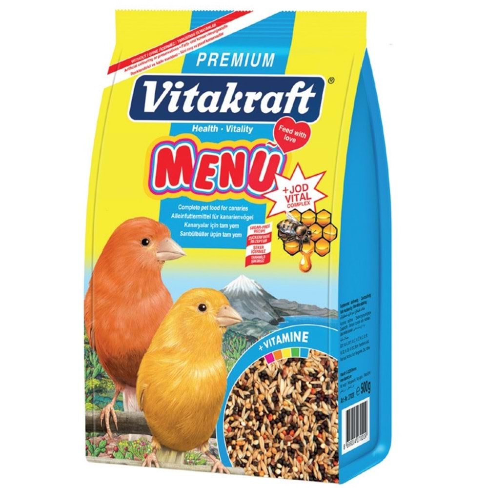Vitakraft Premium Kanarya Kuş Yemi 500 Gr 12li