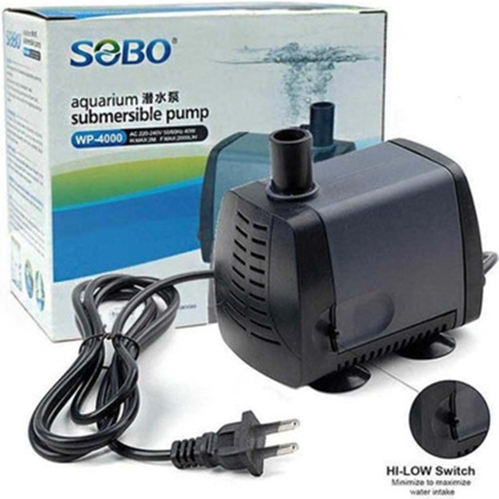 Sobo Wp-4000 Akvaryum Sump Motoru 2000 lt/saat