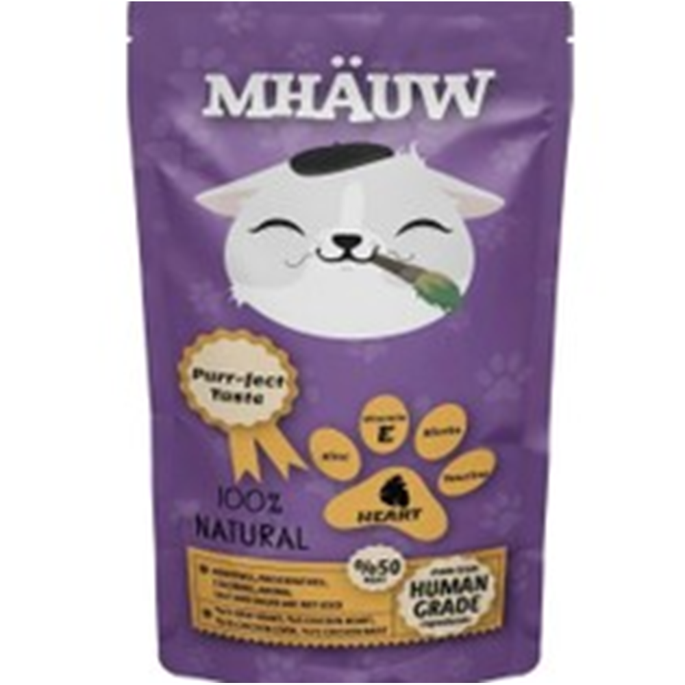 Mhauw Yürekli Kedi Pouch 80 Gr x 30 Adet