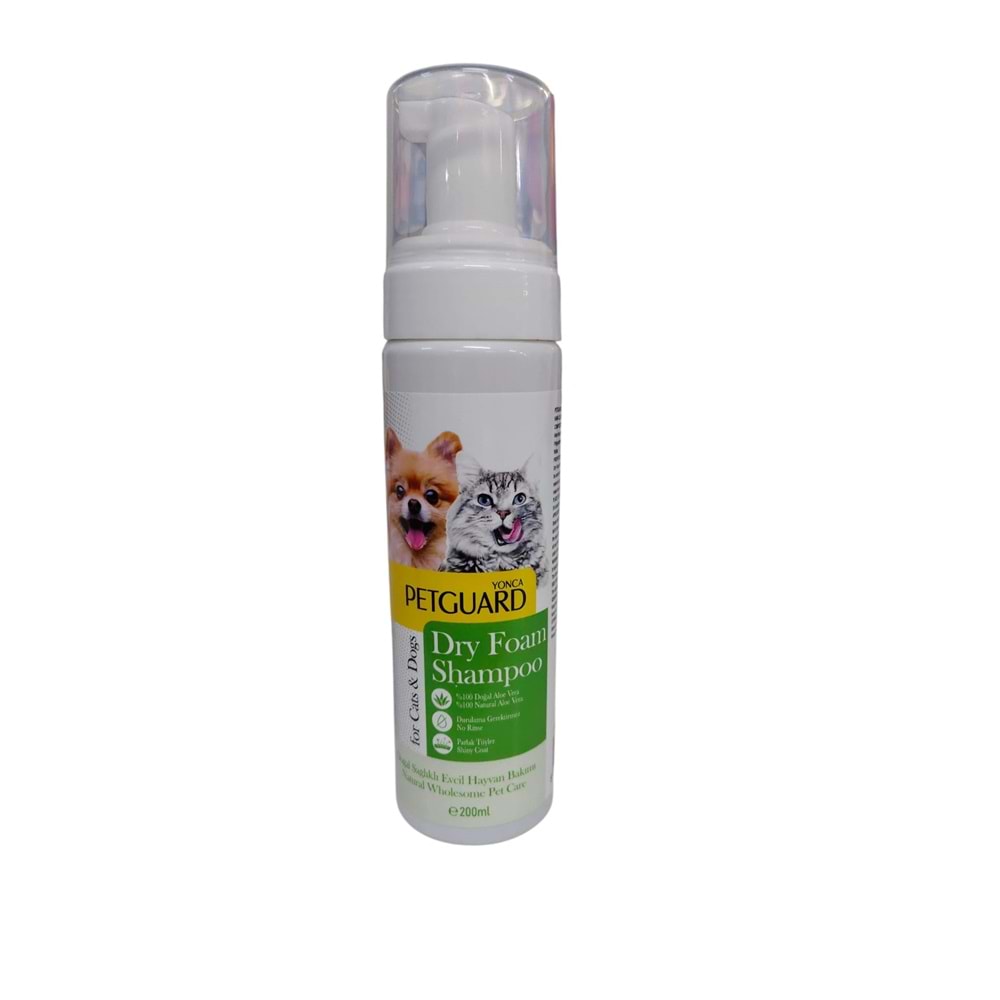 PETGUARD ALOE VERA KURU KÖPÜK ŞAMPUAN KEDİ KÖPEK